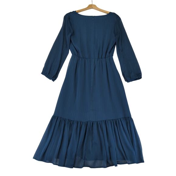 J. Crew Factory Teal Midi Dress - Picture 2 of 9